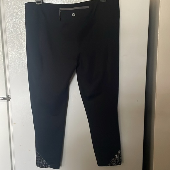 Tangerine Large Black/Silver Activewear Leggings‎ - Picture 6 of 9